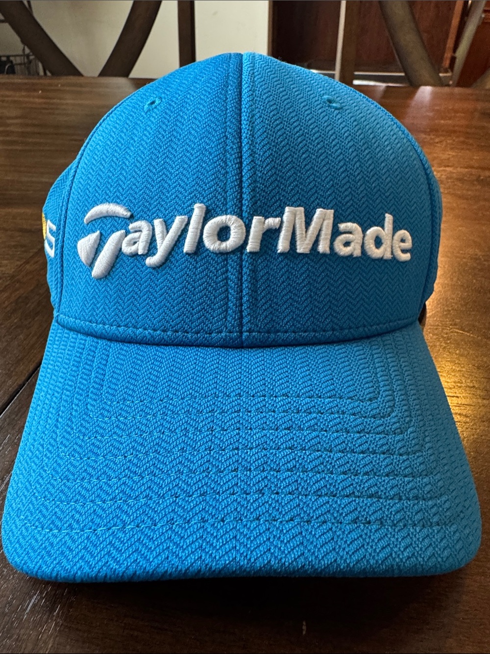 TaylorMade Blue M1 Golf Hat with White and Gold Accents